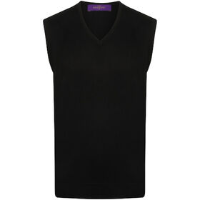 Henbury Sleeveless V-Neck Jumper