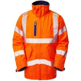 Leo Workwear Hi Vis Marisco High Performance Waterproof Anorak