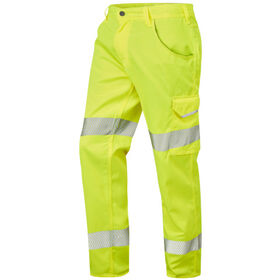 Leo Workwear Hi Vis Yelland Lightweight Cargo Trouser