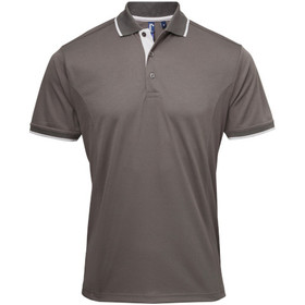 Premier Contrast Coolchecker Polo Shirt