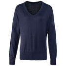 Premier Ladies Knitted V Neck Sweater