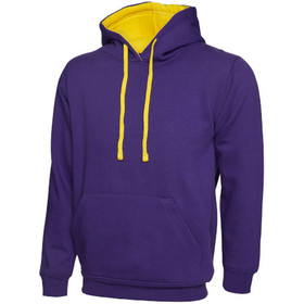 Uneek Contrast Hoodie