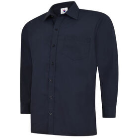 Uneek Mens Poplin Long Sleeve Shirt
